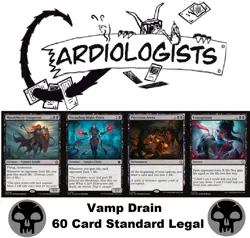 60 Card Standard Legal Deck MTG | Vamp Drain | Mono Black | Control / Life Drain - Image 1