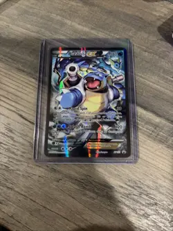 Pokemon TCG Card - Blastoise EX XY122 Black Star Promo Full Art XY Holo Rare - Image 1