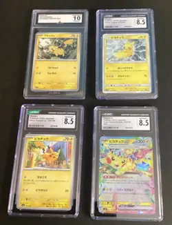 Pokemon Pikachu Graded Card Lot - Image 1