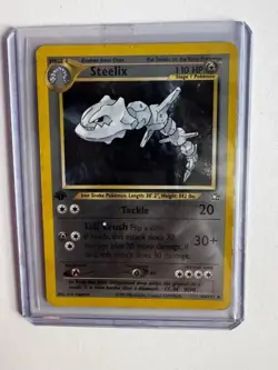 Pokemon TCG Steelix Neo Genesis Holo Rare Card 15/111 1st Edition - Image 1