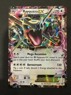 Pokemon TCG Rayquaza EX XY69 Holo Black Star Promo Card - Image 1