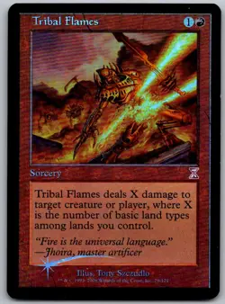 Tribal Flames 70 Special Timeshifted Magic: The Gathering Foil Lightly Played - Image 1