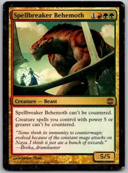 Spellbreaker Behemoth 60 Rare Alara Reborn Magic: The Gathering Lightly Played - Image 1