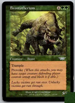 Brontotherium 119 Uncommon Legions Magic: The Gathering Lightly Played - Image 1
