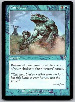 Wash Out 87 Uncommon Invasion Magic: The Gathering Lightly Played - Image 1