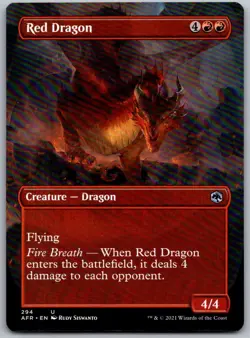 Red Dragon (Borderless) 294 Adventures in the Forgotten Realms Magic - Image 1