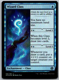 Wizard Class 81 Adventures in the Forgotten Realms Magic: The Gathering Foil NM - Image 1