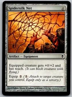 Spidersilk Net 206 Common Zendikar Magic: The Gathering Lightly Played - Image 1