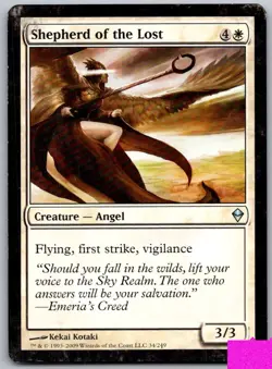 Shepherd of the Lost 34 Uncommon Zendikar Magic: The Gathering Lightly Played - Image 1