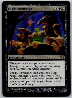 Night Dealings 132 Rare Champions of Kamigawa Magic: The Gathering Foil LP - Image 1