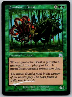 Symbiotic Beast 287 Uncommon Onslaught Magic: The Gathering Foil Lightly Played - Image 1