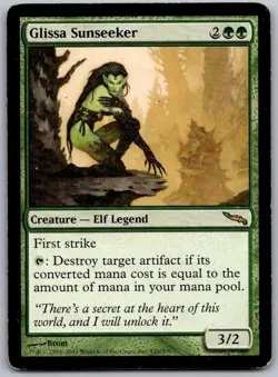Glissa Sunseeker 120 Rare Mirrodin Magic: The Gathering Lightly Played - Image 1