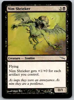Nim Shrieker 73 Common Mirrodin Magic: The Gathering Lightly Played - Image 1