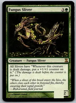 Fungus Sliver 195 Rare Time Spiral Magic: The Gathering Lightly Played - Image 1
