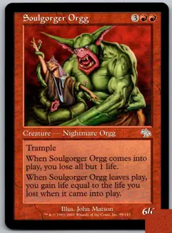 Soulgorger Orgg 99 Uncommon Judgment Magic: The Gathering Lightly Played - Image 1