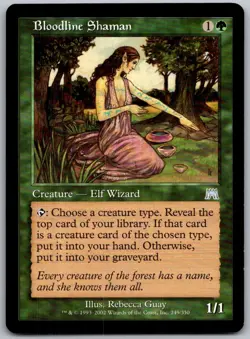 Bloodline Shaman 249 Uncommon Onslaught Magic: The Gathering Lightly Played - Image 1