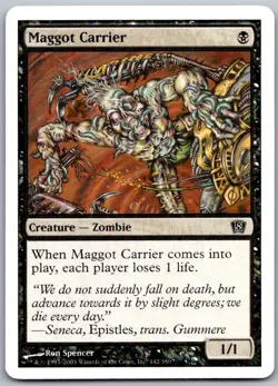 Maggot Carrier 142 Common 8th Edition Magic: The Gathering Lightly Played - Image 1