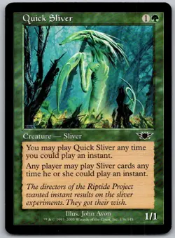 Quick Sliver 136 Common Legions Magic: The Gathering Lightly Played - Image 1