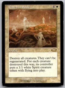 March of Souls 10 Rare Planeshift Magic: The Gathering Lightly Played - Image 1