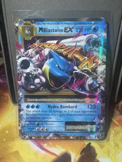 Mega Blastoise EX Pokemon Card 220 HP Hydro Bombard Foil Rare - Image 1