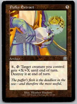 Puffer Extract 310 Uncommon Mercadian Masques Magic: The Gathering LP - Image 1