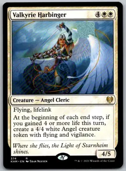 Valkyrie Harbinger 374 Rare Kaldheim Magic: The Gathering Near Mint - Image 1
