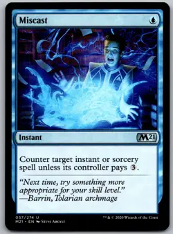 Miscast 57 Uncommon Core Set 2021 Magic: The Gathering Near Mint - Image 1