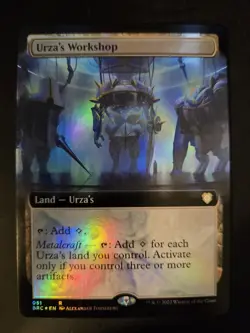 Urza's Workshop NM FOIL EXTENDED Commander The Brother's War MTG - Image 1