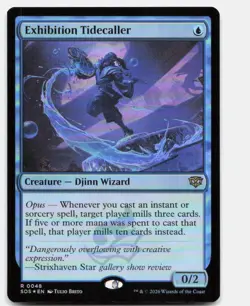Exhibition Tidecaller 48 Rare Secrets of Strixhaven Magic: The Gathering Foil NM - Image 1
