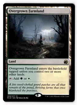 Overgrown Farmland 265 Innistrad: Midnight Hunt Normal LP - Image 1