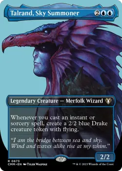 Talrand, Sky Summoner X1 BORDERLESS-NM/M- Commander Masters - Image 1
