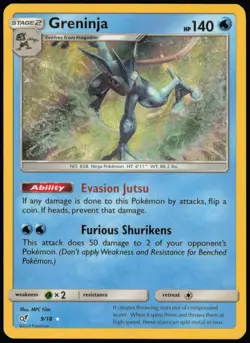 Greninja 9/18 Ultra Rare Detective Pikachu Pokemon NM - Image 1