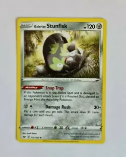 Pokemon Sword & Shield Galarian Stunfisk 132/202 | NM | English - Image 1