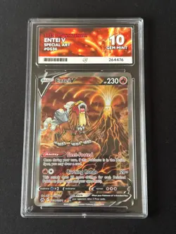 Entei V Galarian Gallery GG36/GG70 Pokemon Crown Zenith Ace 10 - Image 1