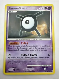 Unown [X] 71/132 Uncommon Secret Wonders Pokemon - Image 1