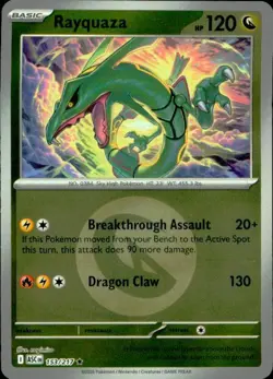Rayquaza (Energy Symbol Pattern) 153/217 Ascended Heroes Pokemon Reverse Holo NM - Image 1