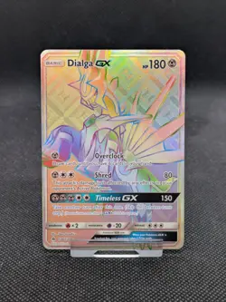Pokemon Dialga GX 138/131 Rainbow Rare Forbidden Light Full Art Holo NM - Image 1