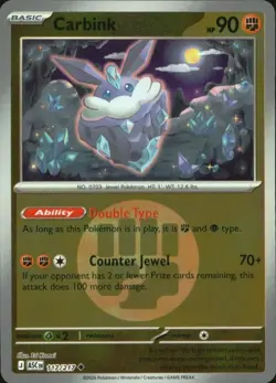 Carbink (Energy Symbol Pattern) 117/217 Ascended Heroes Pokemon Reverse Holo NM - Image 1