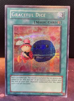 Skull Dice EDS-003 & Graceful Dice EDS-002 Yu-Gi-Oh! Prismatic Secret Rare Holo - Image 3