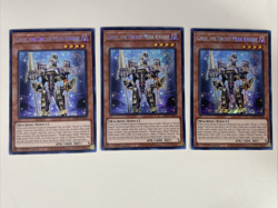 Yugioh Girsu the Orcust Mekk-Knight x 3 - 1st Edition Secret Rare NM - Free Holo - Image 1
