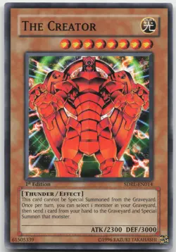 The Creator SDRL-EN014 Common 1st Edition Near Mint Yugioh - Image 2