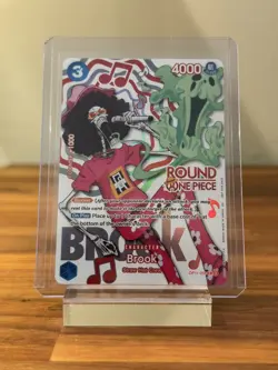 Brook - One Piece x Round 1 Promo Card - OP11-056 - ENGLISH - NM/MT - Image 1