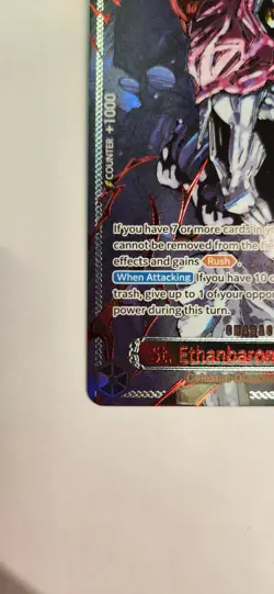 One Piece St. Ethanbaron V Nusjuro Red Parallel OP13-080 Carrying On His Will NM - Image 4