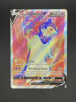 Hisuian Typhlosion V (Full Art) 169/189 Astral Radiance Holo pokemon card 2022 - Image 1
