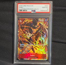 Bandai OP05-007 Sabo Illustration Box Vol.5 Foil SP PSA 10 2026 EN - Image 1