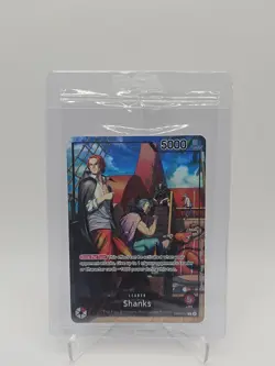 Shanks OP09-001 Alt Art Leader 2025 PSA Magazine Exclusive Promo Sealed - Image 1