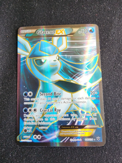 Pokemon TCG Glaceon EX Full Art Ultra Rare Holo Fates Collide 116/124 - LP - Image 1