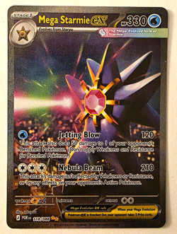 Mega Starmie EX 118/088 Pokemon Perfect Order SIR English 2026 HP 330 Stage 1 - Image 1