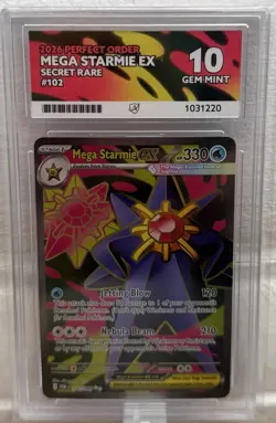 Mega Starmie ex 118/088 - Pokemon TCG - Perfect Order - ACE 10 Perfect Subs - Image 1
