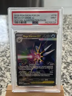 Mega Starmie ex 118/088 Me03: Perfect Order Holo PSA 9!🔥🔥 - Image 1